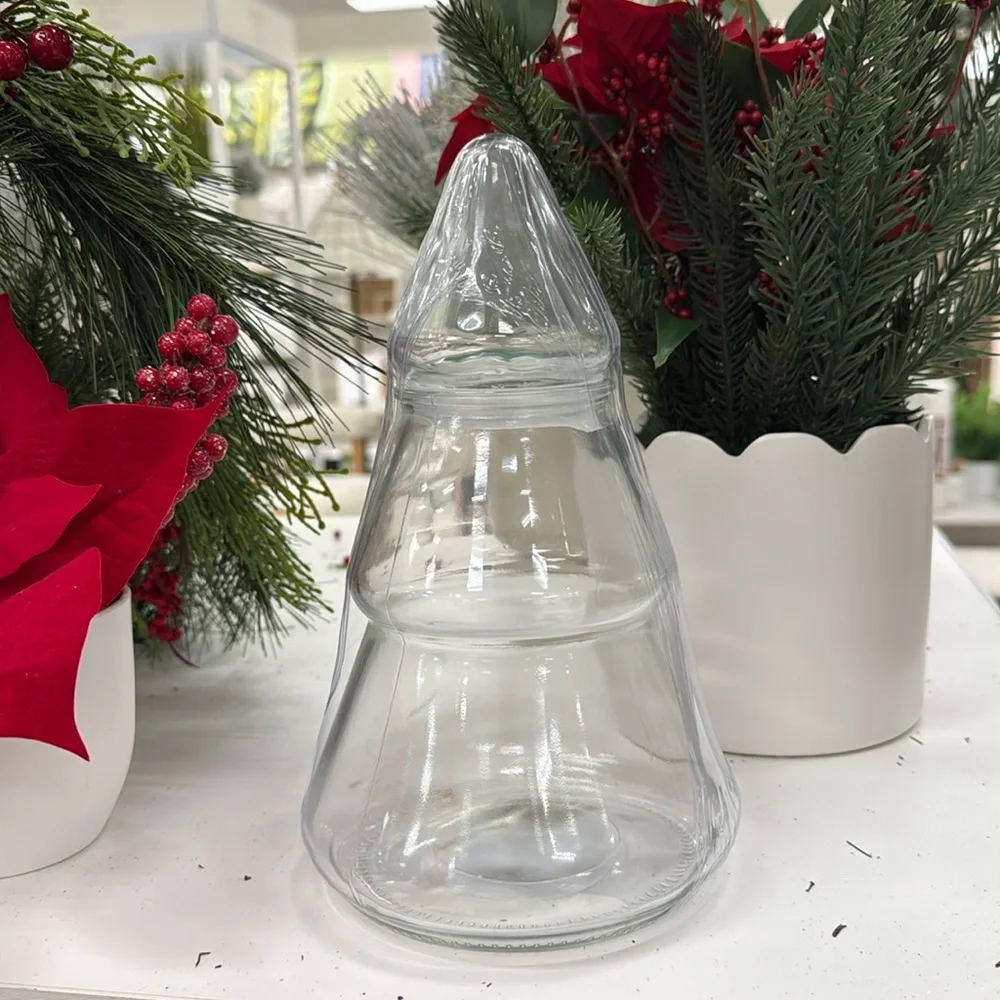 NEW Target Bullseye Playground Christmas Tree Glass Canister